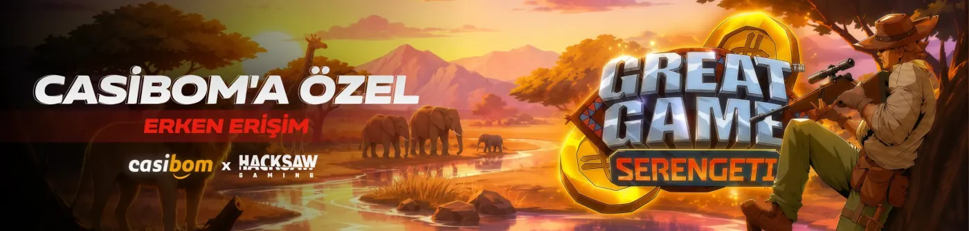 Casibom'a özel Great Game Serengeti slot oyunu